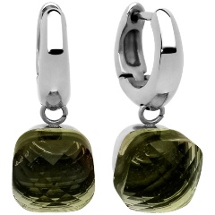 Изображение товара Серьги QUDO Firenze olive 300003 G/S для женщин с натуральным камнем