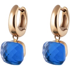 Изображение товара Серьги QUDO Firenze sapphire 300299 BL/RG натуральный камень