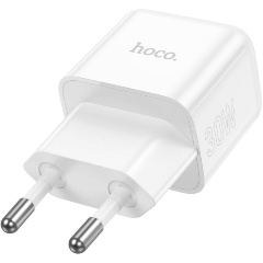 Изображение товара Сетевое зарядное устройство Hoco N32 Glory 30W (PD+QC+AFC) USB-C, белый