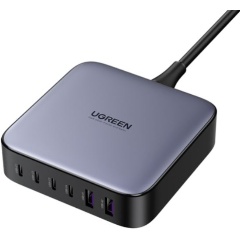 Изображение товара Сетевое зарядное устройство UGREEN CD271 (40914) Nexode 200 Вт 2xUSB-A + 4xUSB-C, Desktop Charger (6-Port), серый