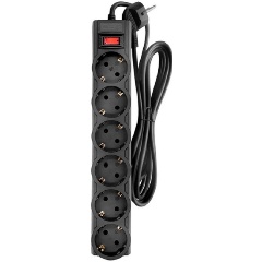 Изображение товара Сетевой фильтр CBR CSF 2606-5.0 6 розеток 5 м черный