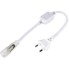 Изображение товара Сетевой шнур Elektrostandard 220V 2835 16мм для неона, белый, SSH-6