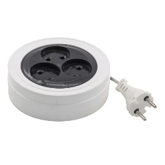 Изображение товара Сетевой удлинитель РемоКолор "рулетка" 3 розетки шввп 2x0,75мм?, 6а, б/з, 3м, (шт.) 89-0-020