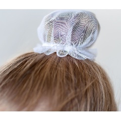 Изображение товара Сеточка для волос INDIGO, SM-329-WT, 9 см, 100% полиэстер, белый