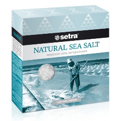 Изображение товара Соль SETRA морская пищевая натуральная 500 г