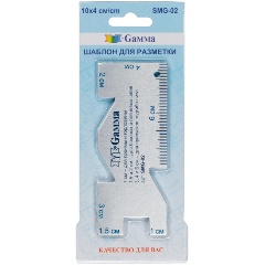 Изображение товара Шаблон для разметки GAMMA SMG-02 алюминий 10 см х 4 см