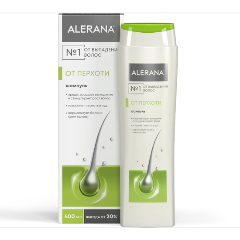 Изображение товара Шампунь для волос ALERANA против перхоти, 400 мл