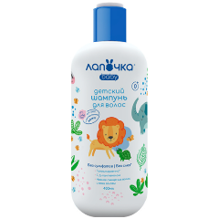 Изображение товара Шампунь ЛАПОЧКА для волос мягкий детский 0+, 400мл