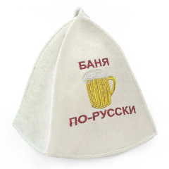 Изображение товара Шапка для бани Бацькина баня 10004 Баня по-русски