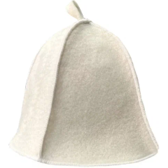 Изображение товара Шапка для бани Бацькина баня 10401 белая