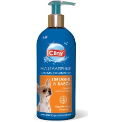 Изображение товара Шампунь-кондиционер Cliny Питание и Блеск для короткошерстных cобак 300мл