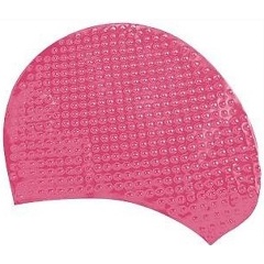 Изображение товара Шапочка для плавания Atemi силикон розовая BS65 увеличенный объем