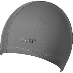 Изображение товара Шапочка для плавания Bradex, полиамид, серая