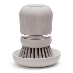Изображение товара Щетка для мытья посуды Brabantia Sink Side 302824 с дозатором моющего средства, серая