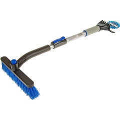 Изображение товара Щетка для очистки снега MEGAPOWER телескопическая, поворотная со скребком, 72-97см