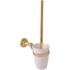 Изображение товара Ершик для унитаза RAV SLEZAK MKA0500Z с настенным держателем (фаянсовый стакан), цвет золото