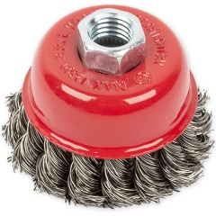 Изображение товара Щетка для УШМ ARNEZI чашка 65 мм, посадка M14, стальная витая проволока