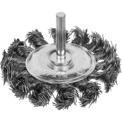 Изображение товара Щетка-крацовка дисковая, со шпилькой, витая стальная проволока, d=75мм, (шт.) РемоКолор