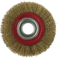 Изображение товара Щетка-крацовка дисковая, усиленная, переходные кольца d=25,22,19,15,12 мм - 2 шт, d=150мм, (шт.) РемоКолор