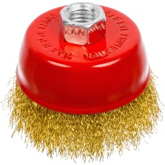 Изображение товара Щетка-крацовка РЕМОКОЛОР для УШМ, "чашка" 75 мм 45-1-003