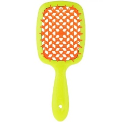 Изображение товара Щетка массажная Janeke Superbrush с закругленными зубчиками, желто-оранжевая