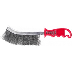 Изображение товара Щетка металлическая фосфатированная, пластиковая ручка, MATRIX, 748325