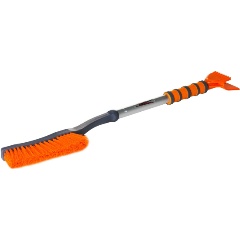 Изображение товара Щетка для очистки снега и льда Airline AB-R-03, с мягкой щетиной, двойной скребок, 77см