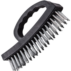 Изображение товара Щетка по металлу Beorol, 4-рядная, пластиковая ручка