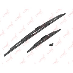 Изображение товара Щетка стеклоочистителя LYNXauto 650/350 мм, каркасная, комплект 2 шт, 6535LR