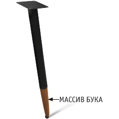 Изображение товара Основание SHEFFILTON для стола SHT-TU12 черный/темный орех