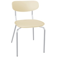 Изображение товара Стул обеденный SHEFFILTON SHT-S85М белый/бежевый/хром лак