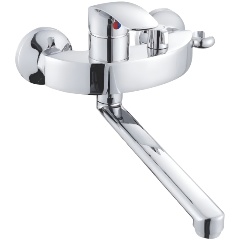 Изображение товара Смеситель для ванны Shevanik S5502 хром настенный рычажное управление