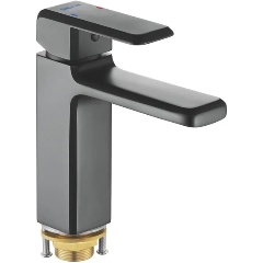 Изображение товара Смеситель для раковины Shevanik S8801H черный современный из латуни