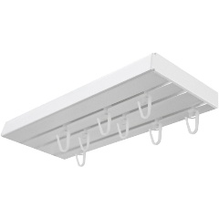 Изображение товара Комплектная шина Эконом Эскар 3-х рядная 150 см белый пластик