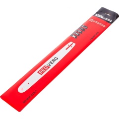 Изображение товара Шина REDVERG 450мм (18"), 3/8", 1,6 мм, для цепи 66 звеньев, усиленная (RD186C025/1)