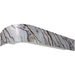 Изображение товара Карниз шинный Эскар Классика двухрядный длиной 3,5 м белый пластик