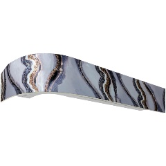 Изображение товара Карниз шинный Эскар Классика 2-х рядный Шарм голубое серебро 2,6 м