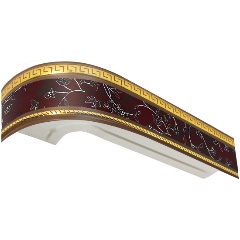 Изображение товара Карниз шинный Эскар Классика 3-х рядный 3,5 м Антик бордо