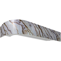 Изображение товара Карниз шинный Эскар Классика 3-х рядный, белый, 200 см, стиль Шарм золото