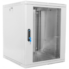 Изображение товара Шкаф коммутационный ЦМО (ШРН-12.350) настенный 12U 600x359мм пер.дв.стекл 200кг серый