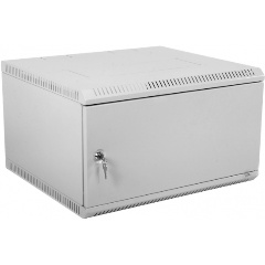 Изображение товара Шкаф настенный ЦМО ШРН-Э-9.500.1 9U 600x520мм пер.дв.стал.лист несъемные бок.пан. серый