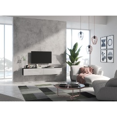 Изображение товара Шкаф навесной НК-МЕБЕЛЬ SOMERO V 180 см Черный /Белый глянец