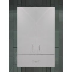 Изображение товара Навесной шкаф для ванной комнаты Orange СМАЙЛ SM-60SR1 белый, МДФ и ламинированный корпус