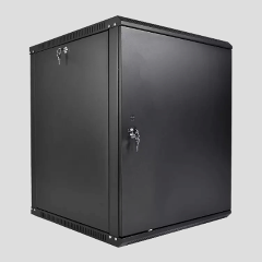 Изображение товара Шкаф телекоммуникационный настенный разборный ЦМО ЭКОНОМ 12U (600 350) дверь металл, цвет черный (ШРН-Э-12.350.1-9005)