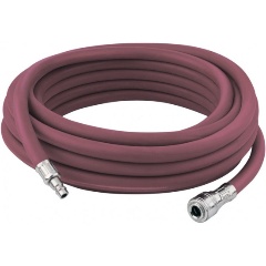 Изображение товара Шланг для пневмоинструмента Stels 57023, резиновый, 10x16мм, 24 бар, армированный, быстросъемные соединители, 20м