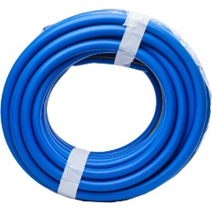 Изображение товара Шланг резиновый армированный Вихрь 19х25-1,0 - ВГ., бухта 25 м (синий с жёлтой полоской) ТЭП, 73/7/2/28