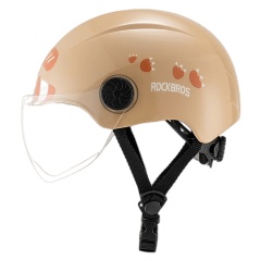 Изображение товара Детский велосипедный шлем Rockbros TS-119 кремовый регулируемый