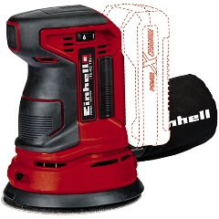 Изображение товара Эксцентриковая шлифмашина аккумуляторная Einhell PXC TE-RS 18 Li-Solo (4462010)