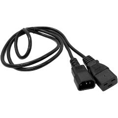 Изображение товара Шнур питания Lanmaster C19-C14, 3х0.75, 220В, 10А, черный, 7 метров