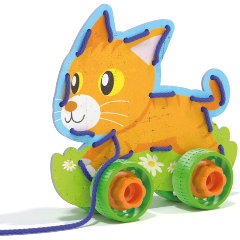 Изображение товара Каталка-шнуровка Quercetti 0612 Животные на колесах